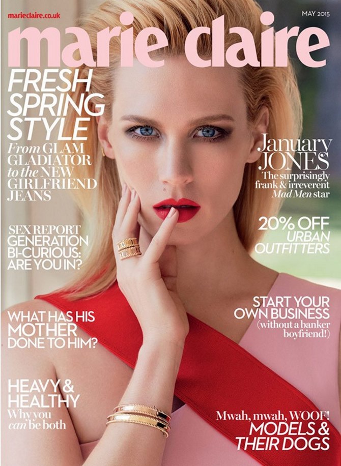 January Jones za Marie Claire