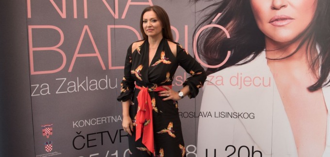 Nina Badrić u Lisinskom za zakladu 'Hrvatska za djecu'