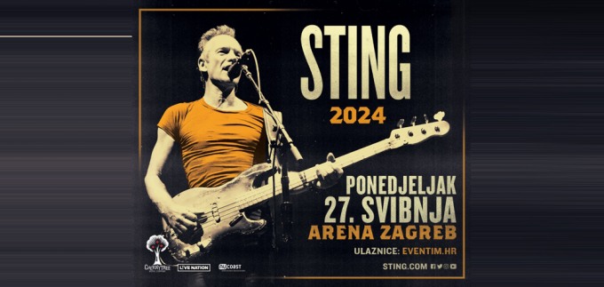 Sting se u svibnju 2024. vraća u Arenu Zagreb