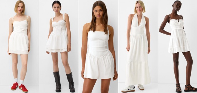 Bijele haljine vladaju, a Bershka ima pet savršenih ljetnih modela