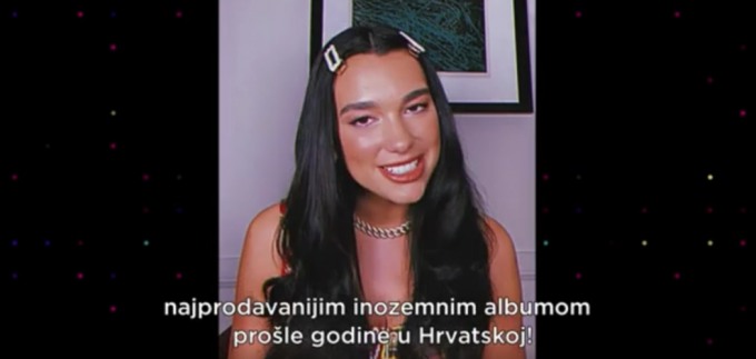 Dua Lipa ima poruku za fanove u Hrvatskoj