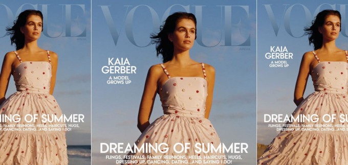 Kaia Gerber u Chanelovoj haljini za Vogue