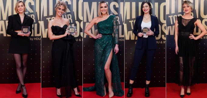 Poznate Hrvatice zasjale na dodjeli nagrada Top.HR Music Awards