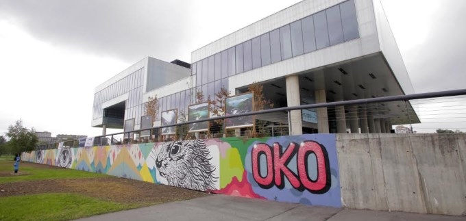 OKO oslikala 90-metarski mural na zidu platoa MSU-a