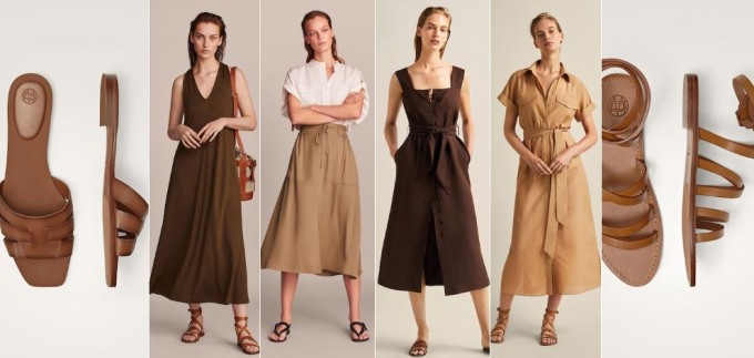 Massimo Dutti: Sve nijanse smeđe na haljinama, suknjama i sandalama