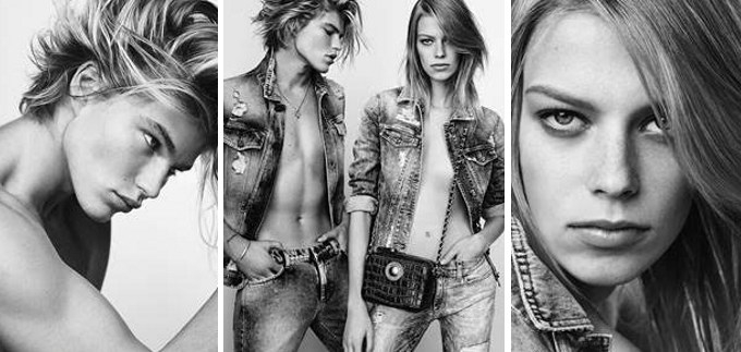 Lexi Boling i Jordan Barrett u proljetnoj priči Versace Jeansa