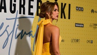Franka Batelić očarala u dugoj žutoj haljini dvojca eNVy room